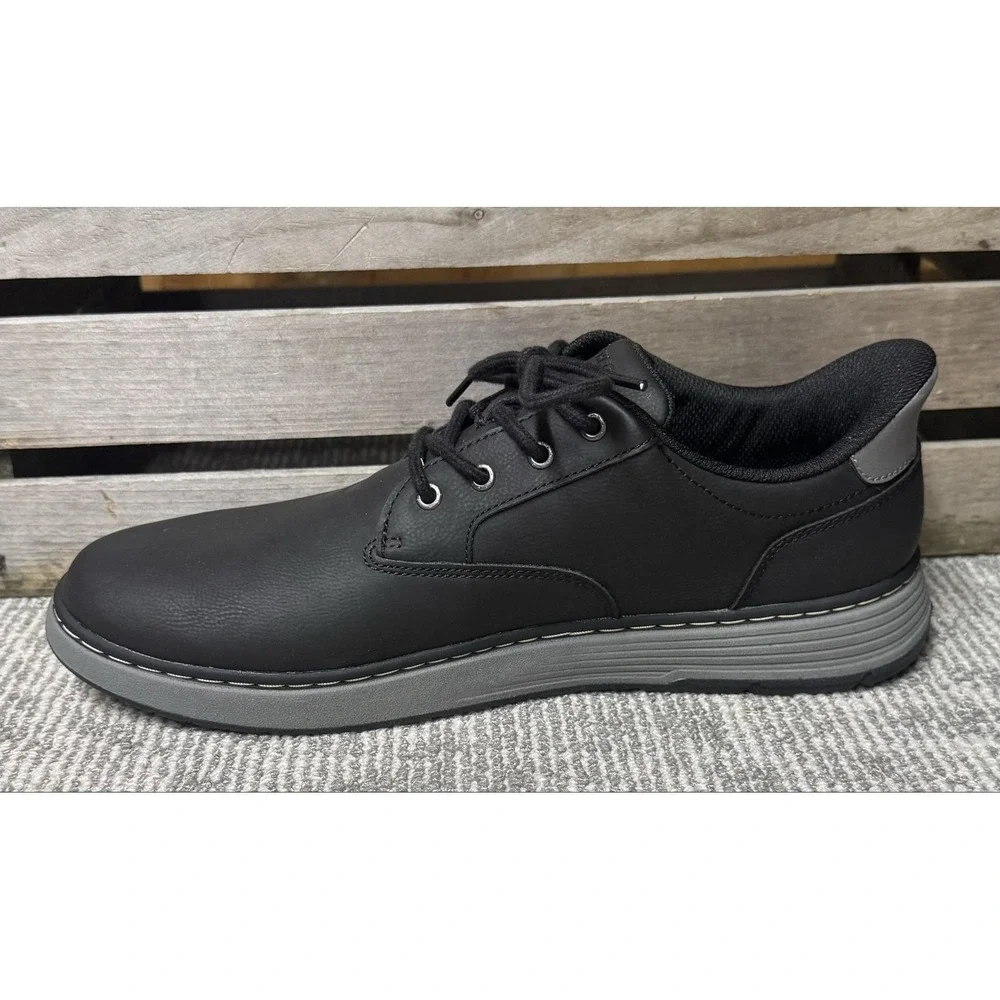 Skechers Swift Fit Shoes Mens Size 10 Black Hands Free Memory Foam Casual